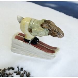 Royal Doulton Bunnykins Down Hill Skier"Porcelain 1984 Made In England Figurine